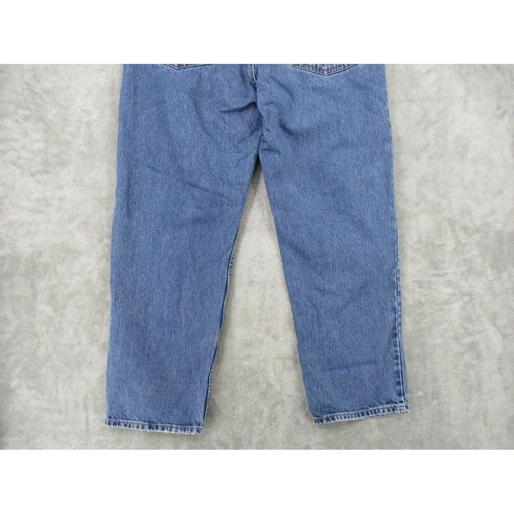 Levis 550 Jeans Mens Size 38 Dark Wash Relaxed Y2K Workwear 90s Baggy Loose Blue